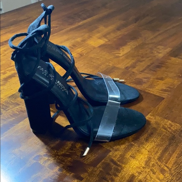 “Fashionova ”lose it all heel suede black - Picture 2 of 5